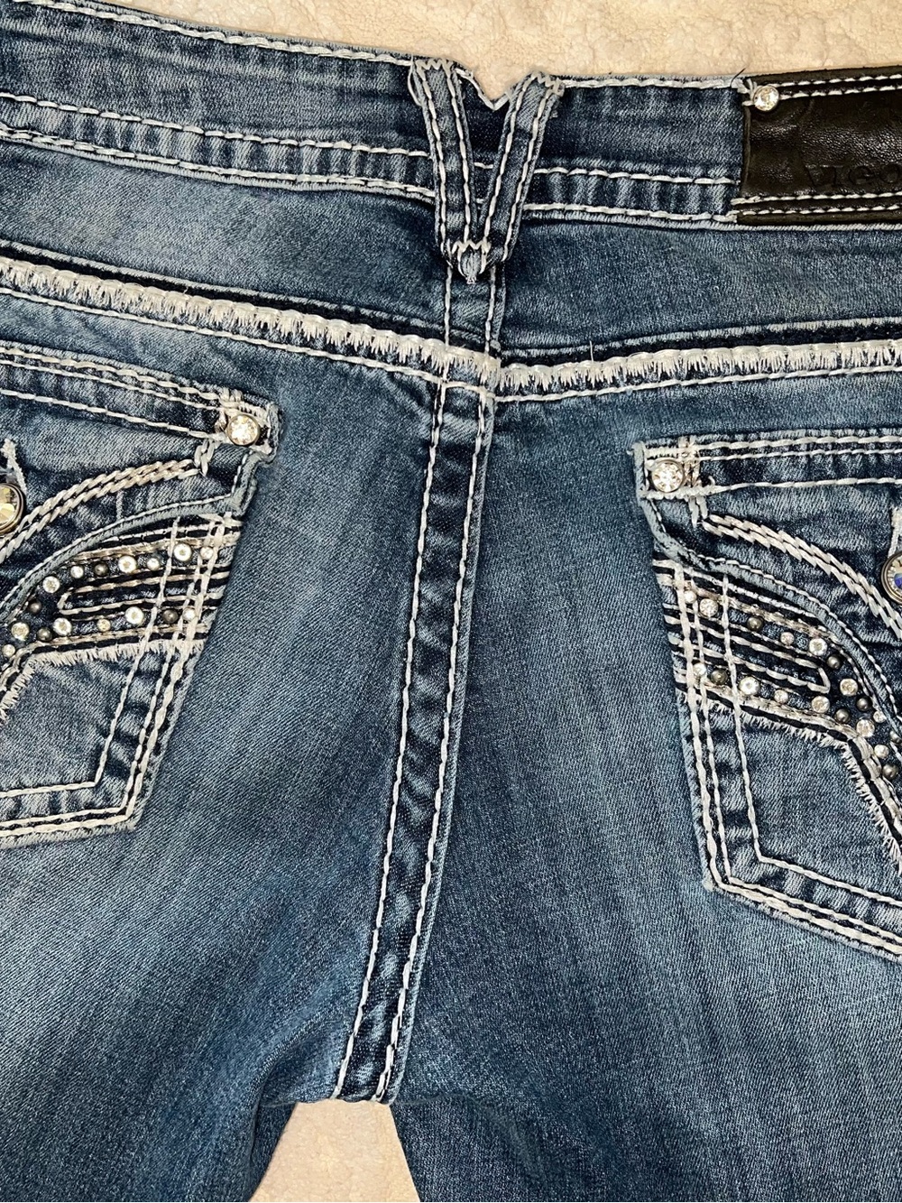 Buckle Vigoss Women’s Blue Boot Cut Jeans! Size 11/12 Length 33. Excellent - Picture 13 of 16